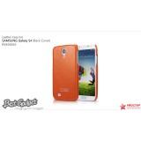 Кожаная Накладка IcareR Для Samsung I9500 Galaxy S4 (оранжевый) 